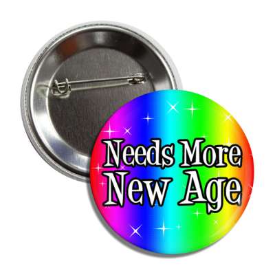 needs more new age rainbow button