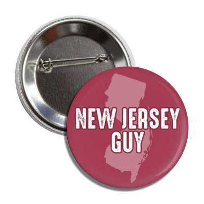 new jersey guy us state shape button