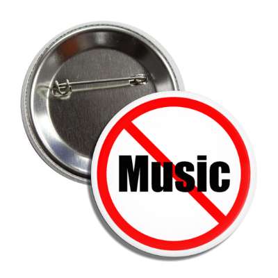 no music red slash button