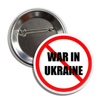 no war in ukraine red slash peace button