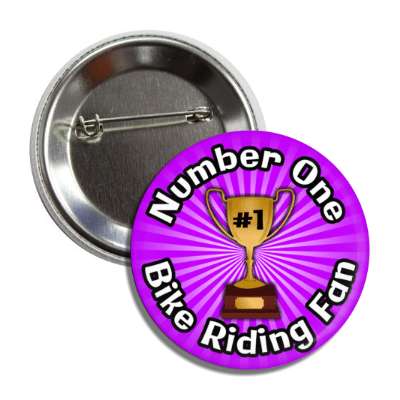 number one bike riding fan button