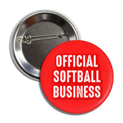 official softball business button