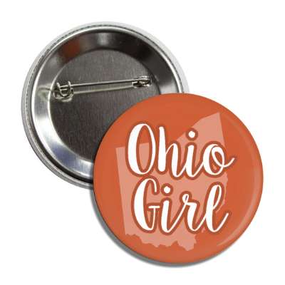 ohio girl us state shape button