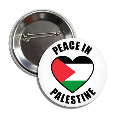 peace in palestine flag support heart button