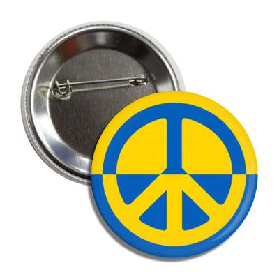 peace symbol ukrainian support against war button