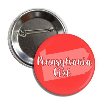 pennsylvania girl us state shape button