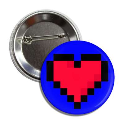 pixel heart blue button