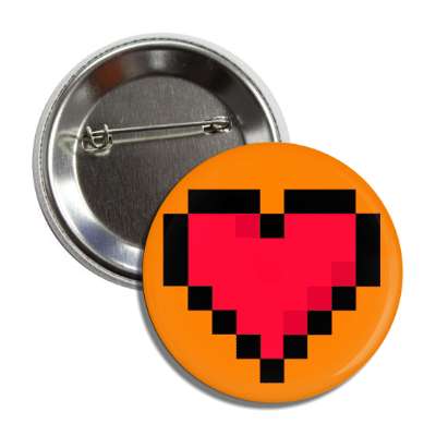 pixel heart orange button