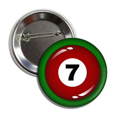 pool ball seven dark red button