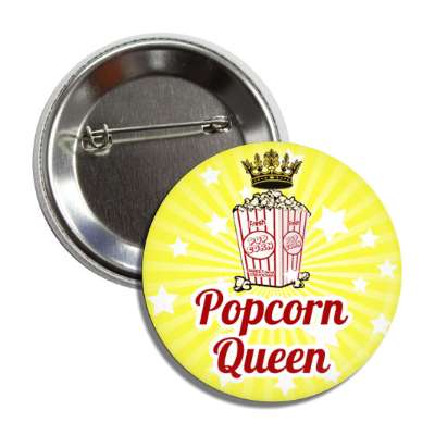 popcorn queen popcorn bag crown button