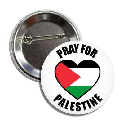 pray for palestine flag support heart button