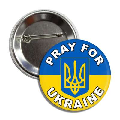 pray for ukraine ukrainian war peace button