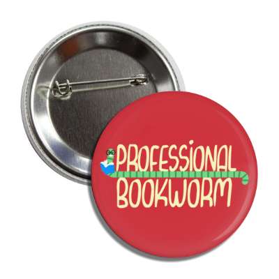 professional bookworm button