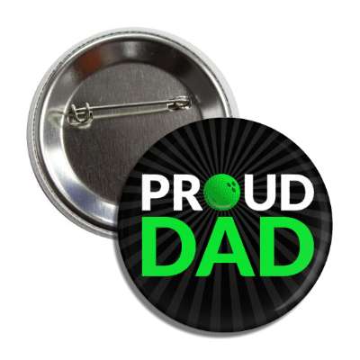 proud bowling dad bowlingball button