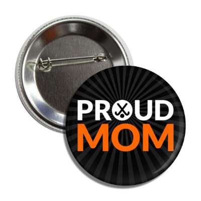 proud field hockey mom button