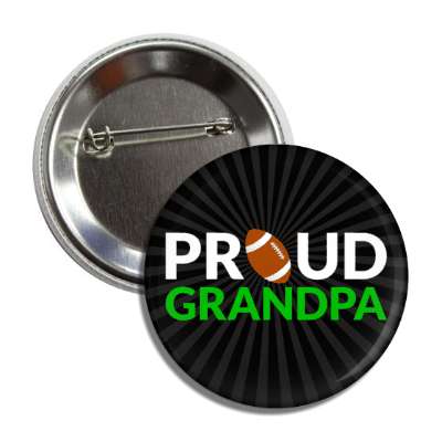proud football grandpa button