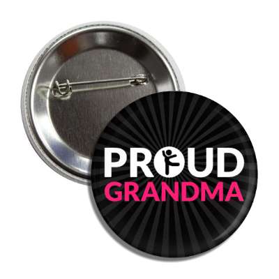 proud gymnastics grandma silhouette gymnast button