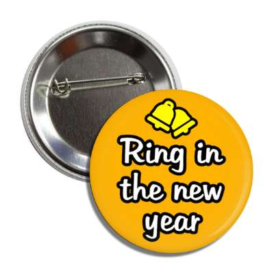 ring in the new year bells bright button