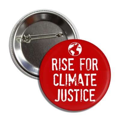 rise for climate justice earth red button