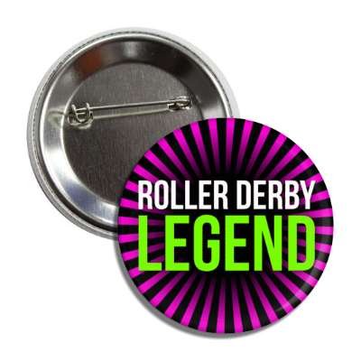 roller derby legend purple rays button