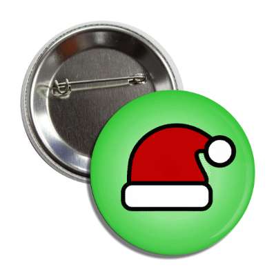santa hat green button