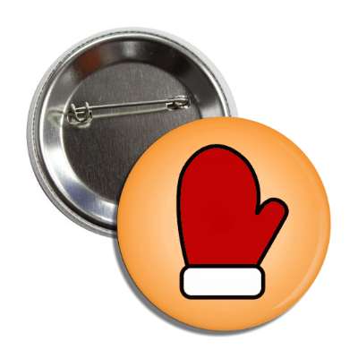 santa mitten orange button