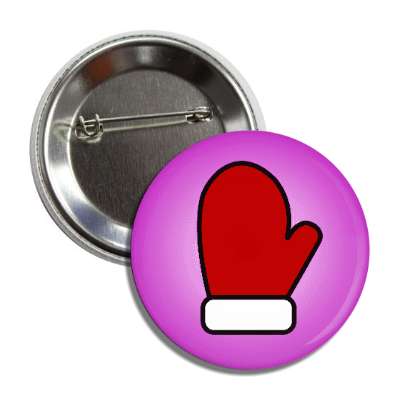 santa mitten purple button