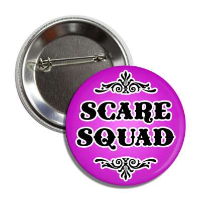 scare squad classic halloween team purple button