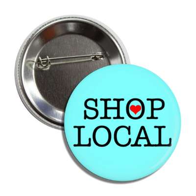 shop local heart aqua button