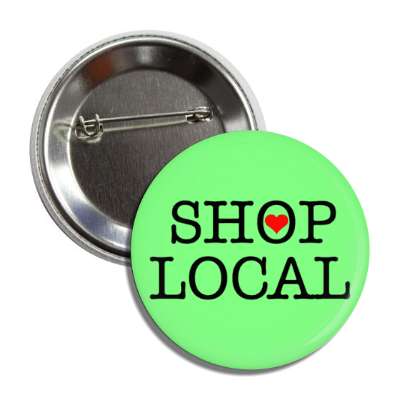 shop local heart green button