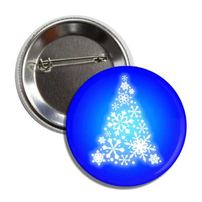 snowflake light christmas tree blue button