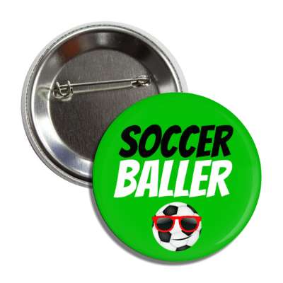 soccer baller sunglasses smile face button