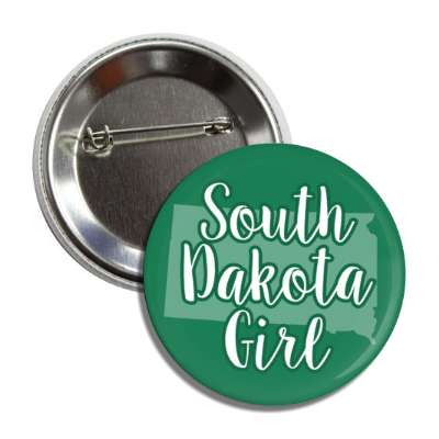 south dakota girl us state shape button