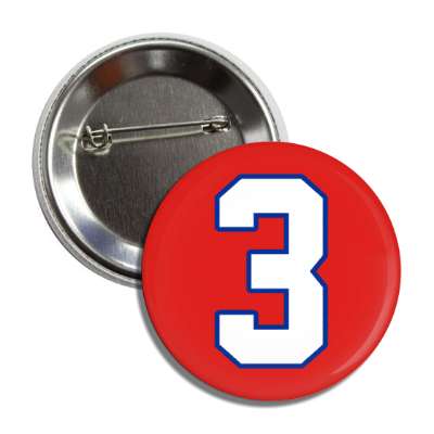 sports team number three 3 support red button