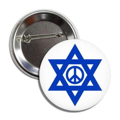 star of david peace symbol israel hope prayer button