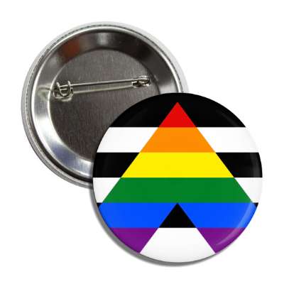straight ally flag colors lgbtq button