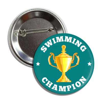 swimming champion trophy stars button
