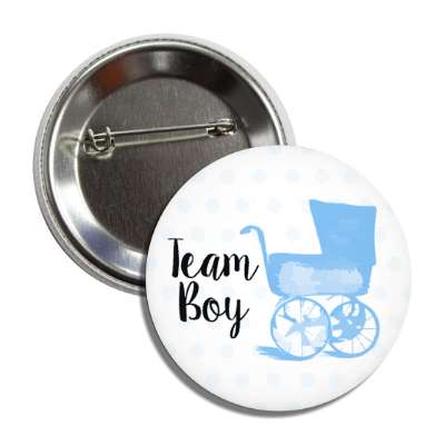 team boy baby stroller blue polka dots button