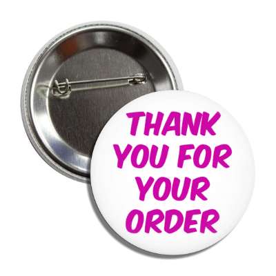thank you for your order retail purple button