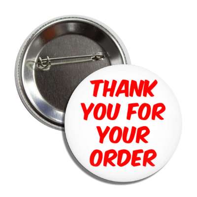 thank you for your order retail red button