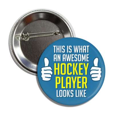 this is what an awesome hockey player looks like thumbs up button