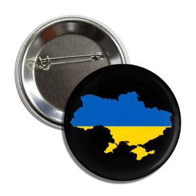 ukrainian country shape flag colors black button