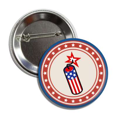 us flag firecracker red star circle blue white button