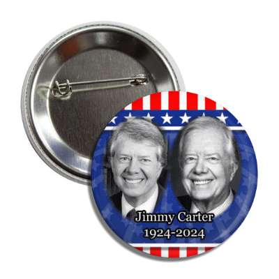 usa jimmy carter old young portraits memorial button