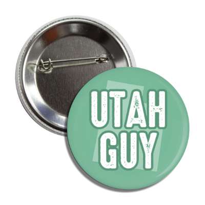 utah guy us state shape button