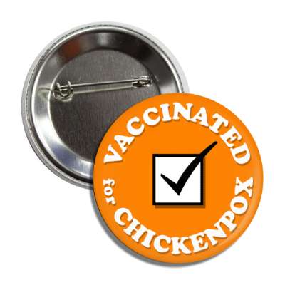 vaccinated for chickenpox checkbox button