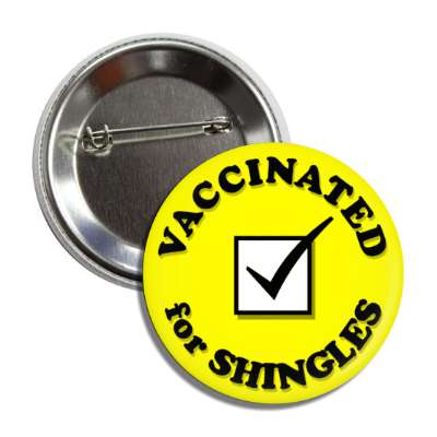 vaccinated for shingles checkbox button