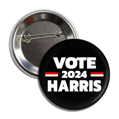 vote 2024 harris bold black button