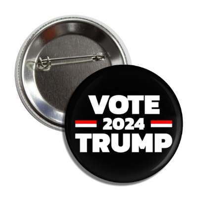 vote 2024 trump bold black button