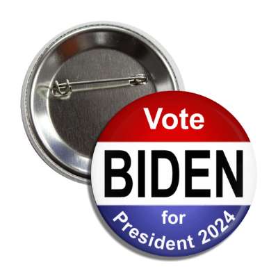 vote biden for president 2024 shaded classic button